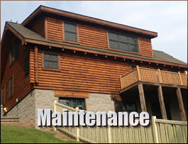  Nickelsville, Virginia Log Home Maintenance